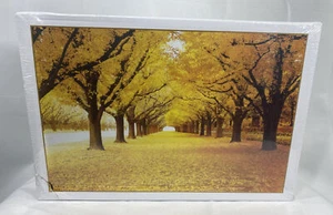 Jigsaw Puzzle "Golden Autumn" Yellow Autumn Leaves 1000 Pieces 19"x29" Read Des - Picture 1 of 11