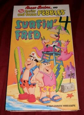 SURFIN' FRED Hanna-Barbera VHS POST FRUITY & COCA PEBBLES 1990 RARE HTF MOVIE - Image 1 of 4