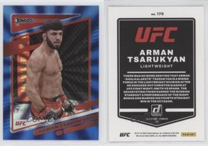 2022 Donruss UFC Holo Blue Laser /49 Arman Tsarukyan #170 Rookie RC