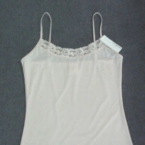 Ed.it.ed BODY: Petite Size: 8. Slinky Sleek NUDE/Lace Front Trim Cami Singlet - Picture 1 of 3