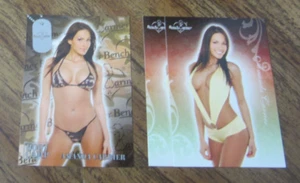 Lote de 3 tarjetas coleccionables de calentador de banco 2007 modelo Amanda Carrier Benchwarmer - Imagen 1 de 2