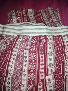 Serenada® 2X Lounge Pants  NEW Hot Pink & White Snowflakes/Polka Dots Cute! - Picture 1 of 5