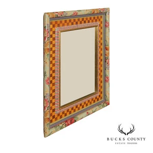 MacKenzie-Childs Whimsical Hand-Painted Wall Mirror - Picture 1 of 17