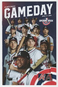 Atlanta Braves GameDay Eröffnungswoche 5.-7. April 2024 Ausgabe vs. Arizona D-Backs - Bild 1 von 2