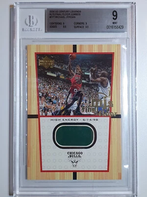 2000 Upper Deck Michael Jordan #FF7 Final Floor Jumbo juego usado - BGS 9 (POP 5) Foto 1 de 3