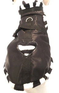 Regenmantel XS S M Hundemantel wasserabweisender Stoff schwarz weiß Zebra Herz - Bild 1 von 3