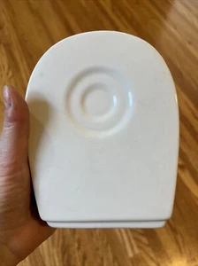 Trenton Pottery White Capria Circle Vase Art Deco Ceramic Pottery - Picture 1 of 7