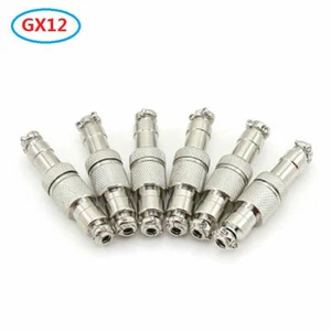 GX12 Aviation Plug Male+Female Docking type Metal Connector 2/3/4/5/6Pin 12mm - Picture 1 of 5