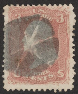 Scott #65 1861-62 Nice Cork Cancel MSP05-74 - Picture 1 of 1