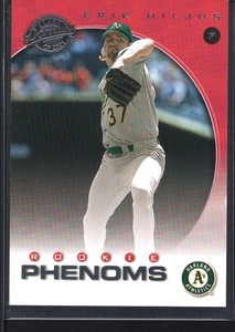 ERIK HILJUS 2001 DONRUSS CLASS OF 2001 #286 RC ROOKIE ATHLETICS SP #184/625