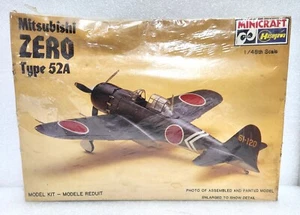 1982 Hasegawa Mitsubishi Zero Type 52A 1/48 Model Kit Factory Sealed box - Picture 1 of 2