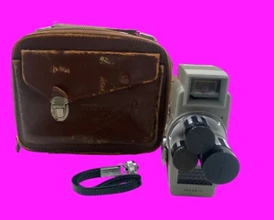 Sekonic ELMATIC 8 Vintage Filmkamera mit beschädigter Ledertasche - ungetestet - Bild 1 von 10