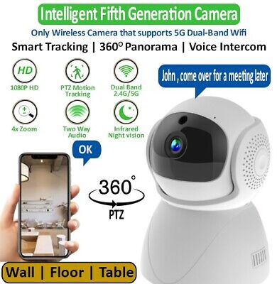 360° 1080P IP Camera 5g / 2.4g Wi-Fi IR Night Smart Home Wireless Security Cam • 24.97€