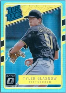 2017 Panini Donruss Optic Baseball Tyler Glasnow novato radiocontrol Aqua/299 A - Imagen 1 de 2