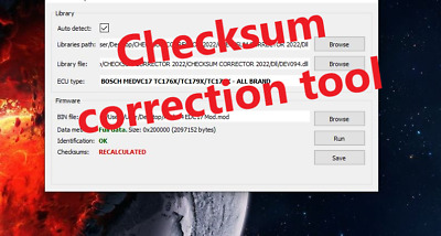 Checksum Corrector 2022 Ecu Fix Tool Ok For Kt200 Foxflash Ktag Kess • 19.99€