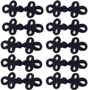 10 Pairs Chinese Knots Frog Buttons Closure Sewing Fasteners for Sweater Cloak C - Picture 1 of 5