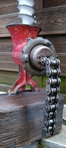 Tischleuchte Alexanderwerk Fleischwolf Spritzgebäck Tischlampe Steampunk Lampe - Bild 1 von 8