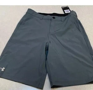 Under Armour Boys Golf Shorts Gray Loose Fit Size 20 NWT - Picture 1 of 5