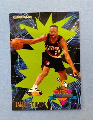 1994-95 Fleer Basketball James Robinson Rookie Sensations #21 Trail Blazers - Image 1 of 2