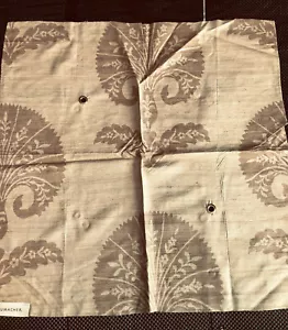 SCHUMACHER Ottoman Flower in Candlelight 25 3/4 x 26" Silk Fabric Sample - Picture 1 of 3
