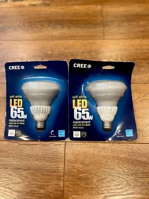 Pack of 2 Cree 65W Dimmable Soft White Flood LED Light Bulb 650 Lumens 9.5W - Image 1 of 3