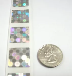 1000 SD 0,75" Quadratischer Schutz Schutz Manipulationssicher Hologramm Etikett Aufkleber - Bild 1 von 8