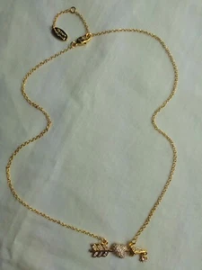 Vivienne Westwood Golden Arrow Pendant with Hanging Tiny Orb Crystal Necklace - Picture 1 of 9