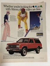 vintage Alamo Rent A Car 1990 Print Ad  Advertisement PA2