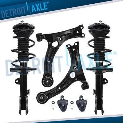 Apoios de suspensão dianteiros mola helicoidal braço de controle inferior junta esférica para 2009-13 Toyota Corolla - Imagem 1 de 4