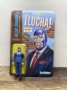 ReAction Blue Demon Jr Super 7 Legends of Lucha Libre Figure! Unpunched Card!! - Picture 1 of 10