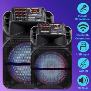 9000W Wireless Bluetooth Speaker Protable Party Subwoofer Stereo Sound w/ Mic - Picture 1 of 15