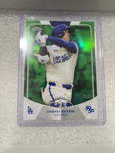 🇯🇵2024 Topps Shohei Ohtani 50/50 #39 | HOME RUN #23 | Verde 09/99 Serie Mundial - Imagen 1 de 13