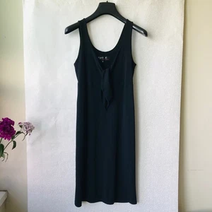 Vestido de punto agnes B. hasta la rodilla sin mangas negro talla: 2 hecho en Francia - Imagen 1 de 6