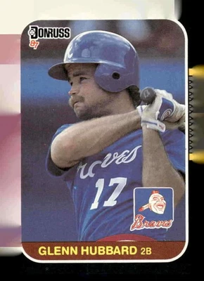 1987 Donruss #634 Glenn Hubbard - Image 1 of 2