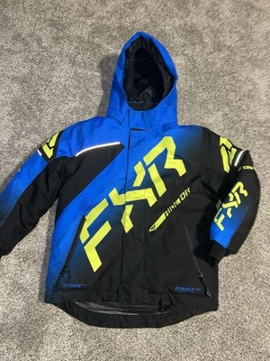 CHAQUETA DE NIEVE FXR Jóvenes Niños Niños BOOST Negra/Alta Visibilidad 8 años Usada en Excelente Condición Foto 1 de 3