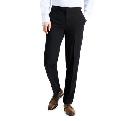 Nautica Mens Modern fit Dress Pants 32 / 32 Black Solid Stretch - Image 1 of 4