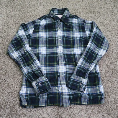 Camisa De Colección Abercrombie & Fitch Niños 18 Verde Cuadros Lana Viyella Escocia Años 60 Foto 1 de 4