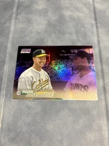 2023 Topps Stadium Club Mark McGwire Chrome Purple Refractor #ed /75 Athletics - Picture 1 of 2