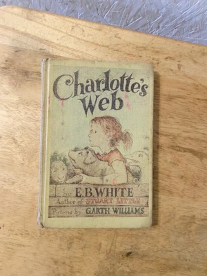Charlotte's Web 1952 By E.B. White Hard Cover With No Dust Jacket ex-library Foto 1 de 4