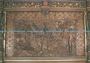 D244166 Red Drawing Room Dance of Death Wooden Carving - Picture 1 of 4
