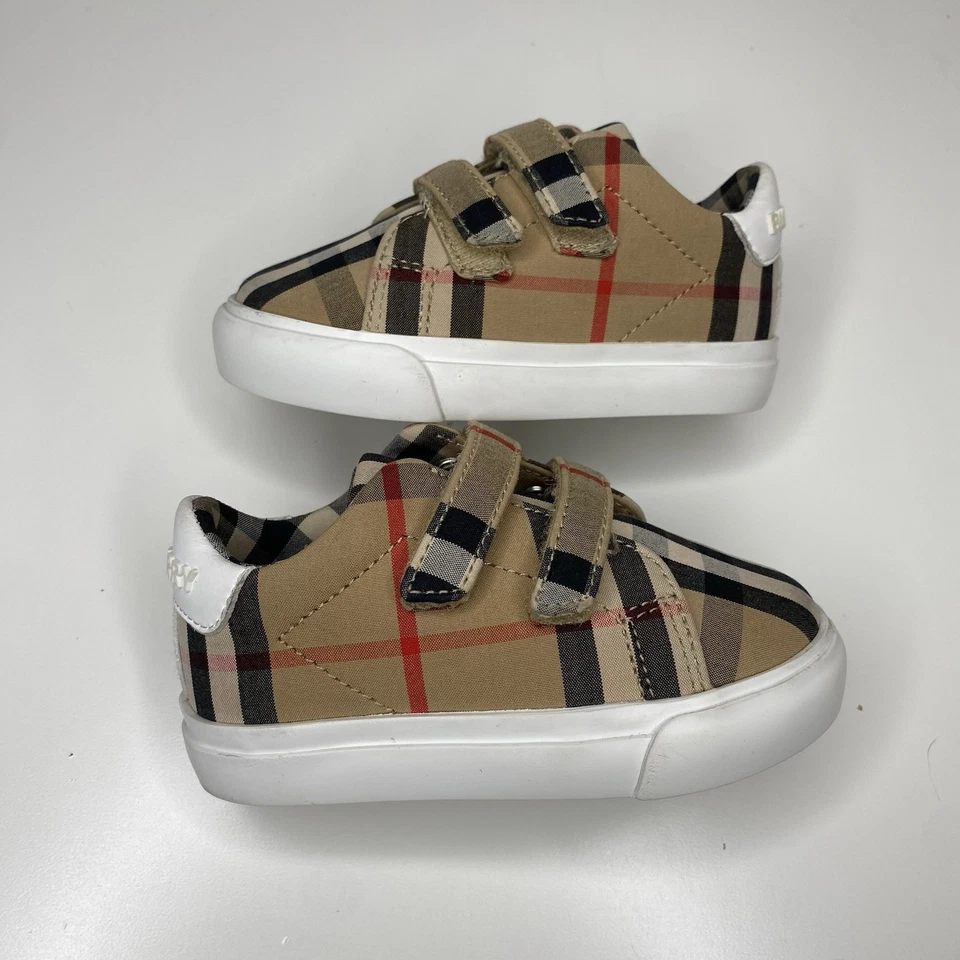 Burberry Unisex Markham Vintage Check Sneakers - Baby, Walker Sz EU19/4C - Image 1 of 4