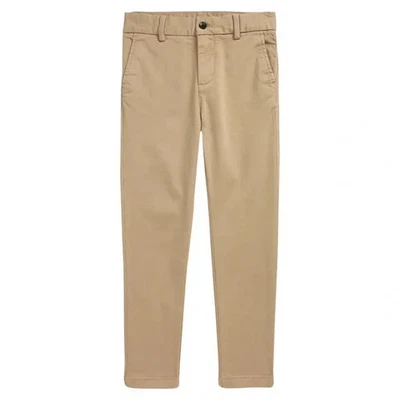 Pantalones de vestir chinos Nordstrom Big Boys niños frente plano caqui talla 18 Foto 1 de 4