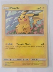 Pikachu SM206 Sun & Moon Rare Holo Promo Pokemon Card Galaxy Swirl - Picture 1 of 4