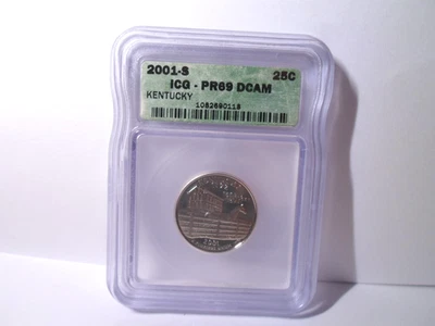 2001-S Kentucky Quarter ICG PR69DCAM  *Proof* - Image 1 of 4