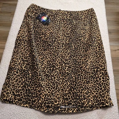 Falda Estampado Leopardo Años 90 Y2k - Newport News Nueva Con Etiquetas - 20W - Colección Jeanology  Foto 1 de 4
