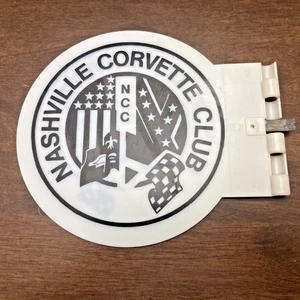 Bandiera vintage Nashville Corvette Club NCC firmata due lati 8 pollici plastica - Foto 1 di 5
