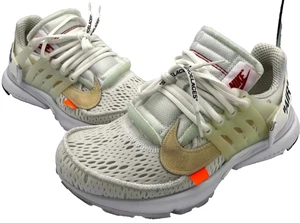 Nike Air Presto Off-White AA3830-100 Hombres 7 Zapatos para Correr Blanco Negro Tenis - Imagen 1 de 15