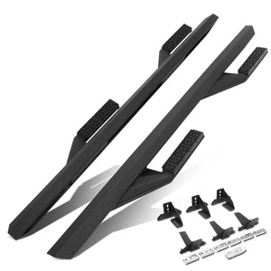 Fit 18-22 Jeep Wrangler JL 4DR Pair Aluminum Side Arm Step Bar Running Boards - Picture 1 of 6