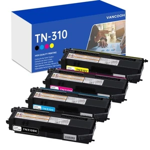 TN-310 Cartuccia Toner Nero Ciano Magenta Giallo Compatibile per Brother TN310... - Foto 1 di 6