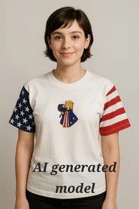 Vintage Angel T-shirt USA Americana Sz M - Picture 1 of 5